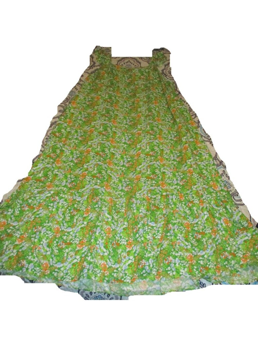 Kaktus Green Floral Maxi Dress XL